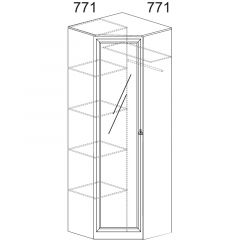 Прихожая Инна 4 Денвер темный в Режи - rezh.mebel24.online | фото 5