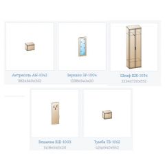 Прихожая Карина композиция 7 (Снежный ясень) в Режи - rezh.mebel24.online | фото 3