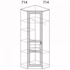 Прихожая Лира 1 Дуб нортон светлый в Режи - rezh.mebel24.online | фото 5