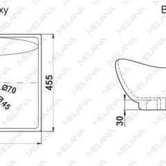 Раковина MELANA MLN-7211 в Режи - rezh.mebel24.online | фото 2