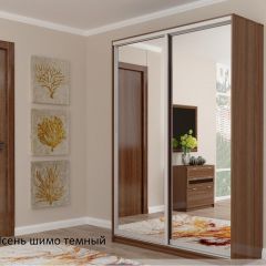 Шкаф №2 1.4-2 Оптима 2300х1404х572 (фасад 2 зеркала) в Режи - rezh.mebel24.online | фото