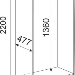 Шкаф 2 двери М02 Беатрис (дуб млечный) в Режи - rezh.mebel24.online | фото 2