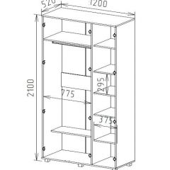 Шкаф 3-х дверный М-2 Серия Вега в Режи - rezh.mebel24.online | фото 2