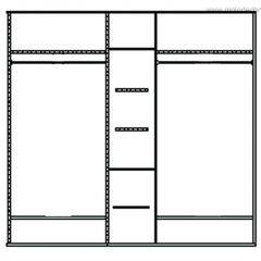 Шкаф для одежды Лика (ММ-137-01/05) в Режи - rezh.mebel24.online | фото 3