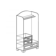 Шкаф для одежды открытый №905 Флора в Режи - rezh.mebel24.online | фото 2