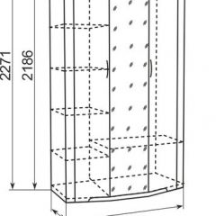 Шкаф для одежды Виктория 9  без зеркал в Режи - rezh.mebel24.online | фото 7