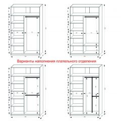 Шкаф-купе 1400 серии SOFT D1+D3+B2+PL1 (2 ящика+1штанга) профиль «Графит» в Режи - rezh.mebel24.online | фото 7
