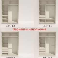 Шкаф-купе 1400 серии SOFT D6+D4+B2+PL2 (2 ящика+1штанга+1 полка) профиль «Капучино» в Режи - rezh.mebel24.online | фото 7