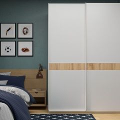 Шкаф-купе 1400 серии SOFT D6+D6+B2+PL3 (2 ящика+2штанги) профиль «Капучино» в Режи - rezh.mebel24.online | фото 5