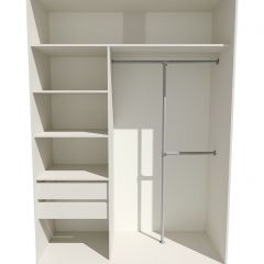Шкаф-купе 1600 серии SOFT D8+D2+B2+PL4 (2 ящика+F обр.штанга) профиль «Капучино» в Режи - rezh.mebel24.online | фото 3