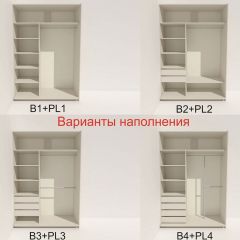 Шкаф-купе 1600 серии SOFT D8+D2+B2+PL4 (2 ящика+F обр.штанга) профиль «Капучино» в Режи - rezh.mebel24.online | фото 4