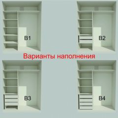 Шкаф-купе 1700 серии NEW CLASSIC K2+K2+B2+PL2(2 ящика+1 штанга+1 полка) профиль «Капучино» в Режи - rezh.mebel24.online | фото 7