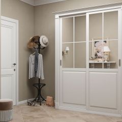 Шкаф-купе 1700 серии NEW CLASSIC K4+K4+B2+PL4 (2 ящика+F обр. штанга) профиль «Капучино» в Режи - rezh.mebel24.online | фото