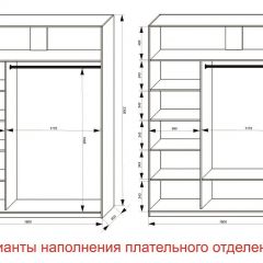 Шкаф-купе 1800 серии SOFT D1+D3+B2+PL1 (2 ящика+1штанга) профиль «Графит» в Режи - rezh.mebel24.online | фото 6