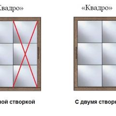 Шкаф-купе №19 Серия 3 Квадро (1500) Ясень Анкор светлый в Режи - rezh.mebel24.online | фото 3