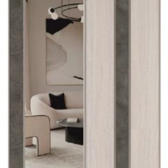 Шкаф-купе 1950 серии SILVER S3+S1+S3Z B22+PL2 (по 2 ящика лев/прав+1штанга+1 полка) профиль «Серебро» в Режи - rezh.mebel24.online | фото 11