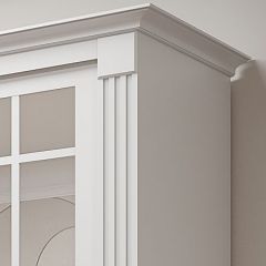 Шкаф-купе 2150 серии NEW CLASSIC K5+K5+K5+B22+PL3 (по 2 ящика лев/прав+1 штанга+1полка) профиль «Капучино» в Режи - rezh.mebel24.online | фото 4