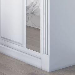 Шкаф-купе 2450 серии NEW CLASSIC K6Z+K1+K6+B22+PL2 (по 2 ящика лев/прав+1 штанга+1 полка) профиль «Капучино» в Режи - rezh.mebel24.online | фото 5