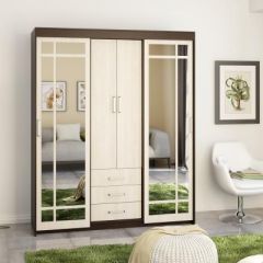 ДИПЛОМАТ 01 Шкаф-купе (Анкор темный/Анкор белый) в Режи - rezh.mebel24.online | фото