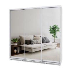 МАРТИН Шкаф-купе с зеркалами Анкор светлый (2200*450) М423 в Режи - rezh.mebel24.online | фото