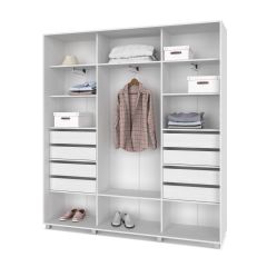 МАРТИН Шкаф-купе с зеркалами Анкор светлый (2200*450) М423 в Режи - rezh.mebel24.online | фото 4