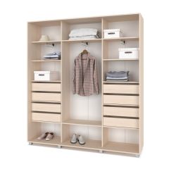 МАРТИН Шкаф-купе с зеркалами Млечный дуб (2200*450) М423 в Режи - rezh.mebel24.online | фото 4