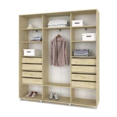 МАРТИН Шкаф-купе с зеркалом Ирландский дуб (2200*450) М422 в Режи - rezh.mebel24.online | фото 4