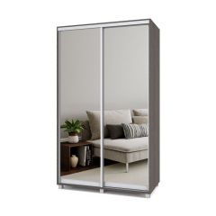 РОЛАНД Шкаф-купе с зеркалами Анкор темный (450*1300) Р433 в Режи - rezh.mebel24.online | фото 2