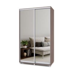 РОЛАНД Шкаф-купе с зеркалами Шимо темный (450*1300) Р433 в Режи - rezh.mebel24.online | фото