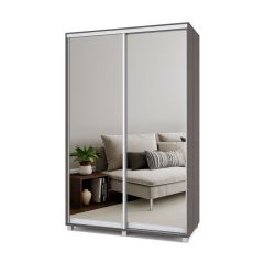 РОЛАНД Шкаф-купе с зеркалами Анкор темный (600*1400) Р643 в Режи - rezh.mebel24.online | фото