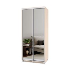 РОЛАНД Шкаф-купе с зеркалами Млечный дуб (600*1000) Р603 в Режи - rezh.mebel24.online | фото