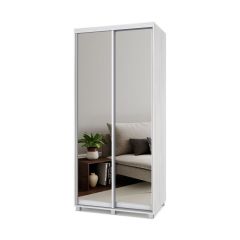 РОЛАНД Шкаф-купе с зеркалами Шимо светлый (450*1000) Р403 в Режи - rezh.mebel24.online | фото