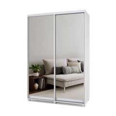 РОЛАНД Шкаф-купе с зеркалами Шимо светлый (450*1500) Р453 в Режи - rezh.mebel24.online | фото