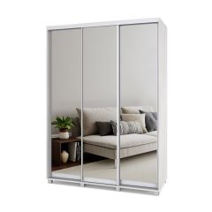 РОЛАНД Шкаф-купе с зеркалами Шимо светлый (450*1600) Р463 в Режи - rezh.mebel24.online | фото 2