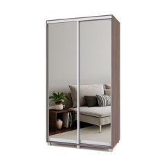 РОЛАНД Шкаф-купе с зеркалами Шимо темный (450*1200) Р423 в Режи - rezh.mebel24.online | фото 2