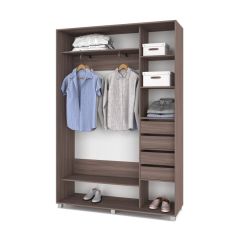 РОЛАНД Шкаф-купе с зеркалами Шимо темный (450*1200) Р423 в Режи - rezh.mebel24.online | фото 5