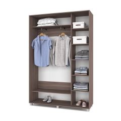 РОЛАНД Шкаф-купе с зеркалами Шимо темный (450*1500) Р453 в Режи - rezh.mebel24.online | фото 2