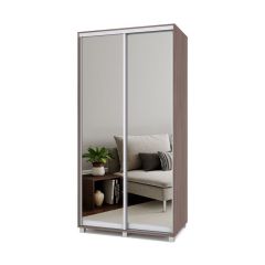 РОЛАНД Шкаф-купе с зеркалами Шимо темный (600*1100) Р613 в Режи - rezh.mebel24.online | фото