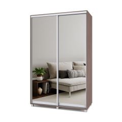 РОЛАНД Шкаф-купе с зеркалами Шимо темный (600*1400) Р643 в Режи - rezh.mebel24.online | фото