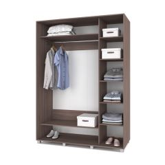 РОЛАНД Шкаф-купе с зеркалами Шимо темный (600*1700) Р673 в Режи - rezh.mebel24.online | фото 2