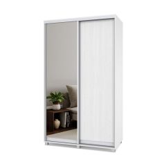 РОЛАНД Шкаф-купе с зеркалом Анкор светлый (450*1300) Р432 в Режи - rezh.mebel24.online | фото
