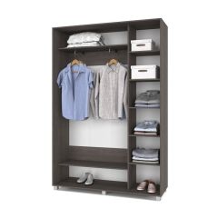 РОЛАНД Шкаф-купе с зеркалом Анкор темный (450*1500) Р452 в Режи - rezh.mebel24.online | фото 3