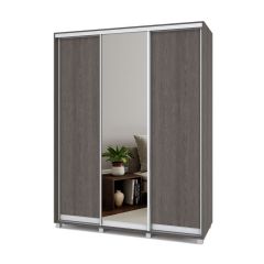 РОЛАНД Шкаф-купе с зеркалом Анкор темный (450*1700) Р472 в Режи - rezh.mebel24.online | фото 2