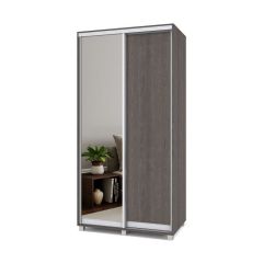 РОЛАНД Шкаф-купе с зеркалом Анкор темный (600*1100) Р612 в Режи - rezh.mebel24.online | фото
