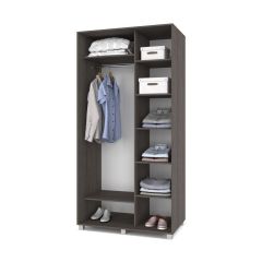 РОЛАНД Шкаф-купе с зеркалом Анкор темный (600*1100) Р612 в Режи - rezh.mebel24.online | фото 2