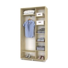РОЛАНД Шкаф-купе с зеркалом Ирландский дуб (450*1100) Р412 в Режи - rezh.mebel24.online | фото 3