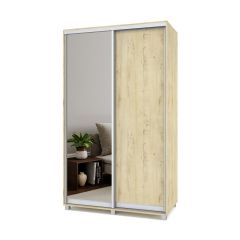 РОЛАНД Шкаф-купе с зеркалом Ирландский дуб (450*1300) Р432 в Режи - rezh.mebel24.online | фото 2