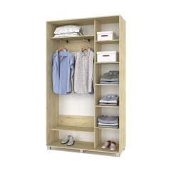 РОЛАНД Шкаф-купе с зеркалом Ирландский дуб (450*1300) Р432 в Режи - rezh.mebel24.online | фото 3