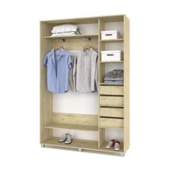 РОЛАНД Шкаф-купе с зеркалом Ирландский дуб (450*1400) Р442 в Режи - rezh.mebel24.online | фото 5