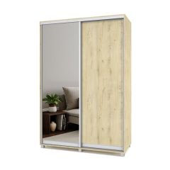 РОЛАНД Шкаф-купе с зеркалом Ирландский дуб (450*1500) Р452 в Режи - rezh.mebel24.online | фото 2